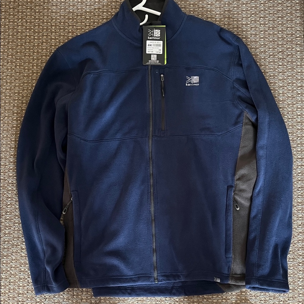 Karrimor Men's Blue and Gray Fleece Jacket